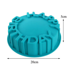 Happy Birthday Round Cake Mold