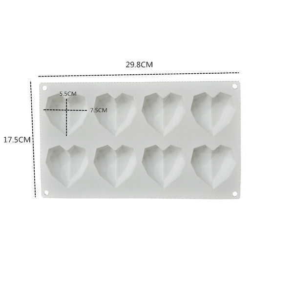 Diamond Heart Molding Pan