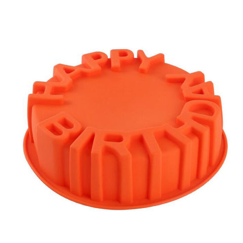 Happy Birthday Round Cake Mold