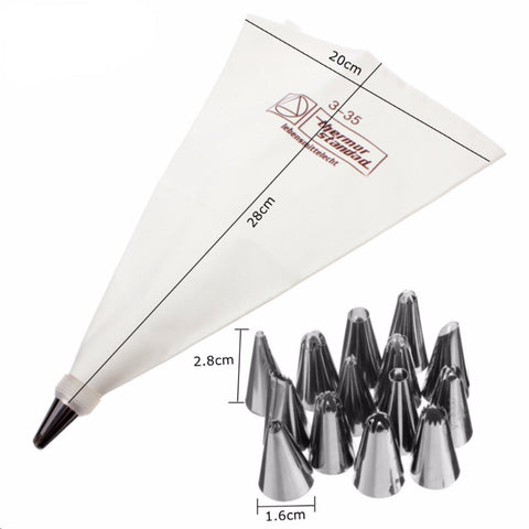 Icing Piping Steel Nozzles and Bag